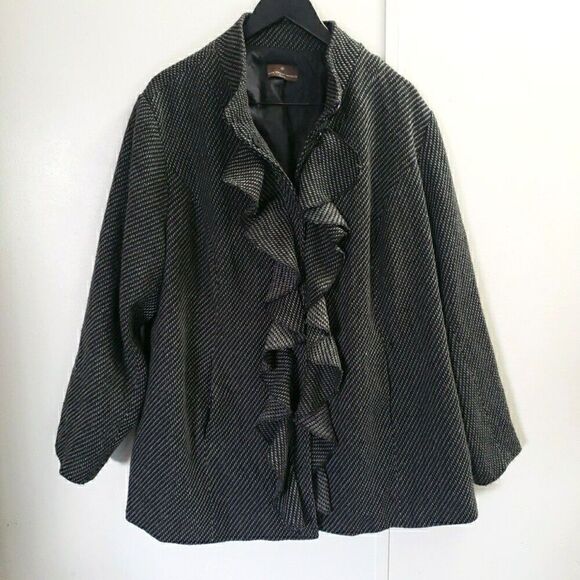 Fenn Wright Manson Jackets & Blazers - Fenn Wright Mason Jacket Ruffle Front Mock Neck Quite Luxury Womens Size Unk
